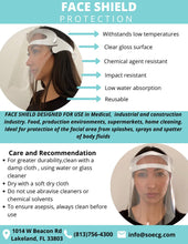 Load image into Gallery viewer, Face Shield Protector - Face Shield FL